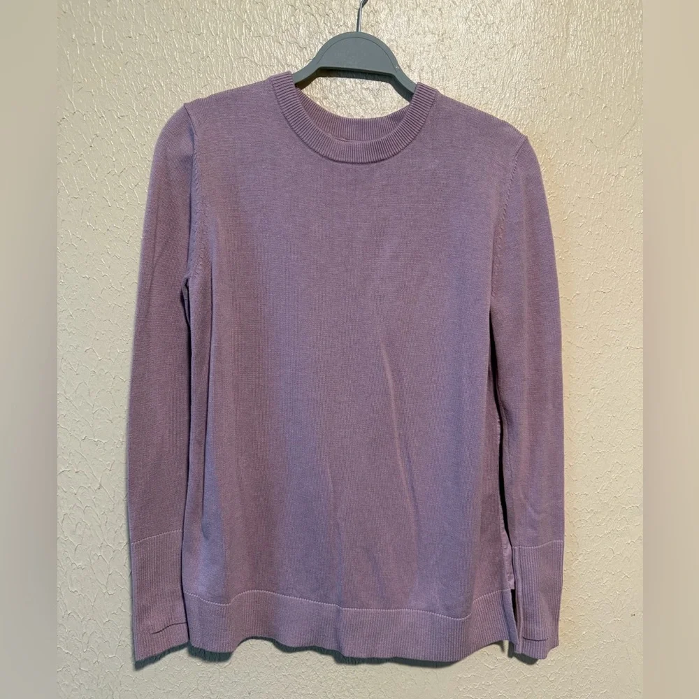 Lululemon Still‎ At Ease Open Back Sweater Size 6 Cashmere Blend